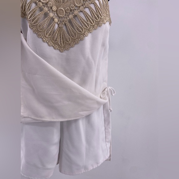 Lilly Pulitzer Women’s Size 00 White & Gold Romper Dress NWT - Picture 8 of 10